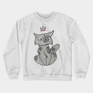 Derp Queen Cat Gel Pen :: Canines and Felines Crewneck Sweatshirt